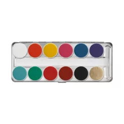 Kryolan Professional Make-Up Kryolan Aquacolor Palette 12 Colors