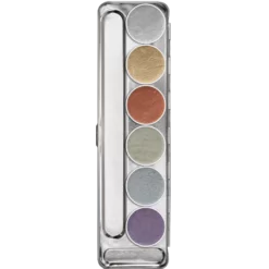 Kryolan Aquacolor Metallic Palette 6 Colors