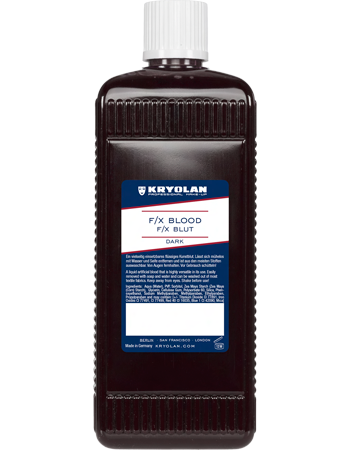 Kryolan F/X Blood 500 Ml Kryolan Professional Make-Up 2 Kryolan F/X Blood 500 Ml Kryolan Professional Make-Up