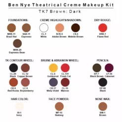 Ben Nye Theatrical Creme Makeup Kit 14 Ben Nye Theatrical Creme Makeup Kit