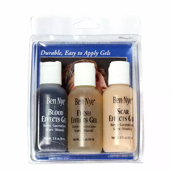 Ben Nye Effects Gel Wound Kit (Set Of 3) 3 Ben Nye Effects Gel Wound Kit (Set Of 3)