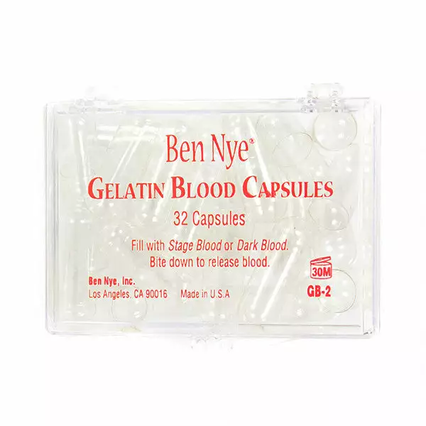 Ben Nye Gelatin Blood Capsules (Empty) 3 Ben Nye Gelatin Blood Capsules (Empty)