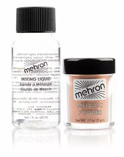 Mehron Metallic Powder With Mixing Liquid 3 Mehron Metallic Powder With Mixing Liquid