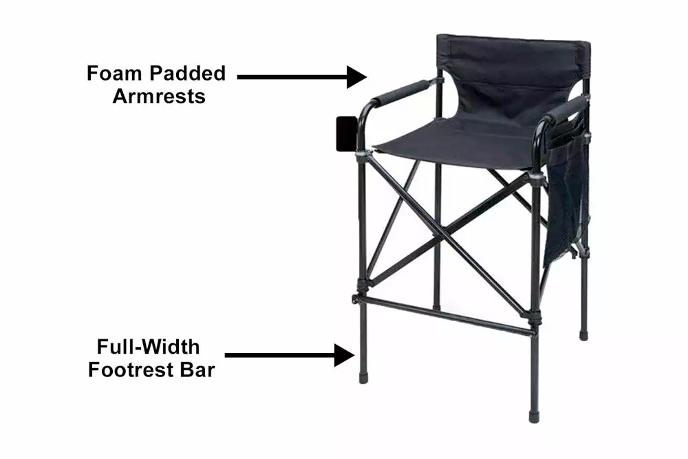 Tuscany Pro Chairs Tuscany Pro Tall Director Chair (CC63T) Kits & Tools 2 Tuscany Pro Chairs Tuscany Pro Tall Director Chair (CC63T) Kits & Tools