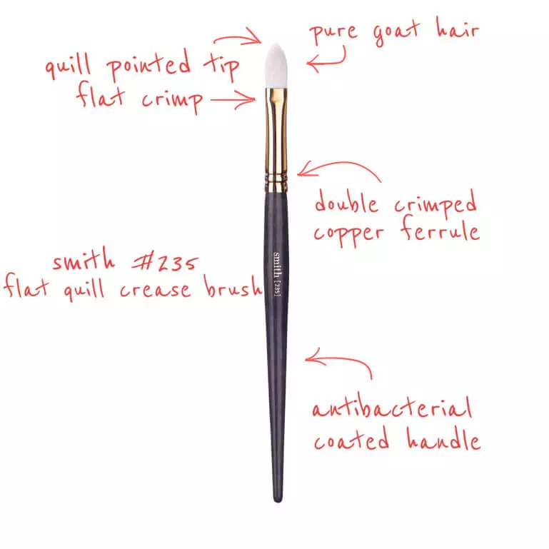 Smith Cosmetics 235 Flat Quill Crease Brush 3 Smith Cosmetics 235 Flat Quill Crease Brush