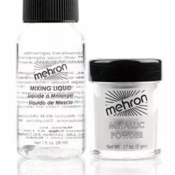 Mehron Metallic Powder With Mixing Liquid 9 Mehron Metallic Powder With Mixing Liquid