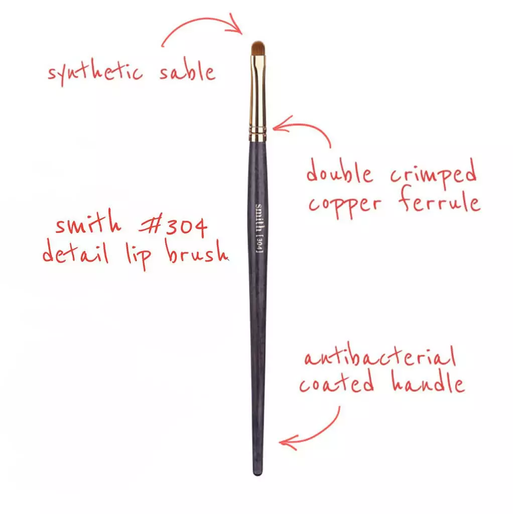 Smith Cosmetics 304 Detailed Lip Brush 3 Smith Cosmetics 304 Detailed Lip Brush