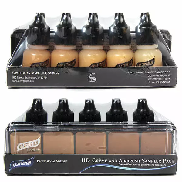 Graftobian HD Airbrush SAMPLE Packs 5 Graftobian HD Airbrush SAMPLE Packs