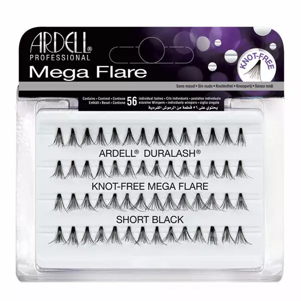 Ardell Lashes Eyes Ardell Mega Flare Individuals Knot-Free Short Black (65279) 1 Ardell Lashes Eyes Ardell Mega Flare Individuals Knot-Free Short Black (65279)