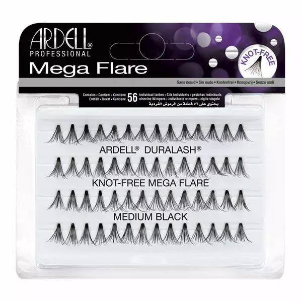 Ardell Lashes Ardell Mega Flare Individuals Knot-Free Medium Black (65280) 1 Ardell Lashes Ardell Mega Flare Individuals Knot-Free Medium Black (65280)