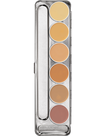 Kryolan Dermacolor Camouflage Creme Palette 6 Colors 4 Kryolan Dermacolor Camouflage Creme Palette 6 Colors