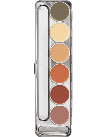 Kryolan Dermacolor Camouflage Creme Palette 6 Colors 6 Kryolan Dermacolor Camouflage Creme Palette 6 Colors
