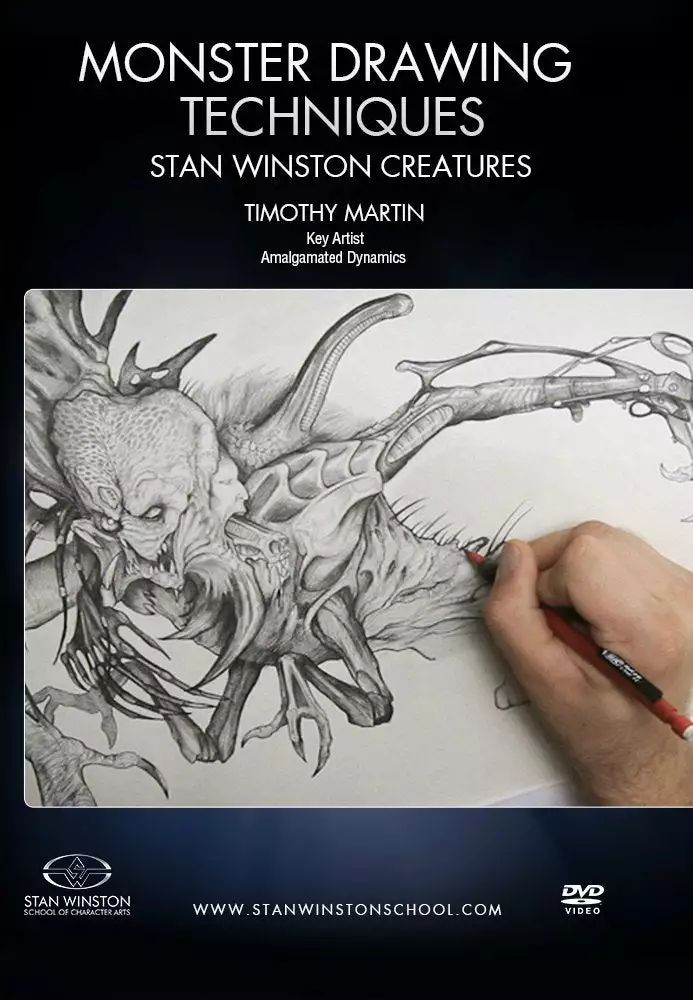 Stan Winston Studio Monster Drawing Techniques - The Stan Winston Creatures (DVD) Kits & Tools 1 Stan Winston Studio Monster Drawing Techniques - The Stan Winston Creatures (DVD) Kits & Tools