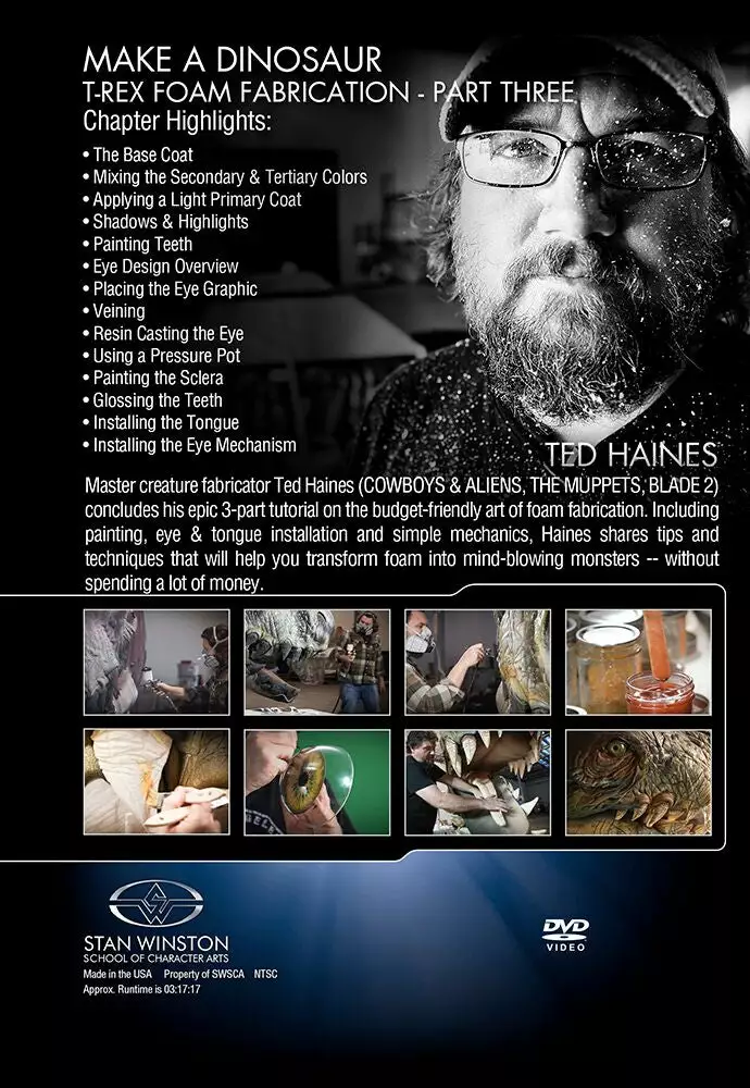 Stan Winston Studio Make A Dinosaur T-Rex Foam Fabrication (DVD) Kits & Tools 6 Stan Winston Studio Make A Dinosaur T-Rex Foam Fabrication (DVD) Kits & Tools