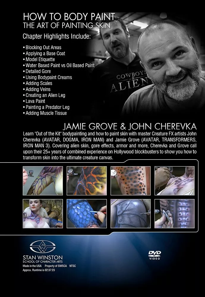 Stan Winston Studio How To Body Paint - The Art Of Painting Skin (DVD) 2 Stan Winston Studio How To Body Paint - The Art Of Painting Skin (DVD)