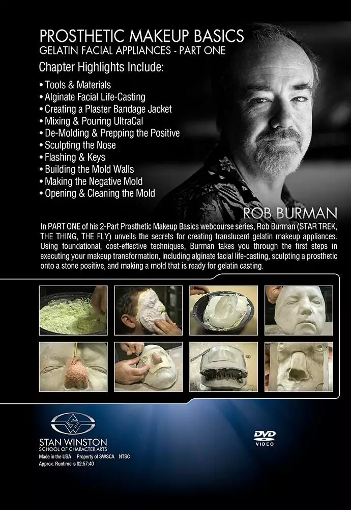 Stan Winston Studio Prosthetic Makeup Basics - Gelatin Facial Appliances (DVD) 2 Stan Winston Studio Prosthetic Makeup Basics - Gelatin Facial Appliances (DVD)