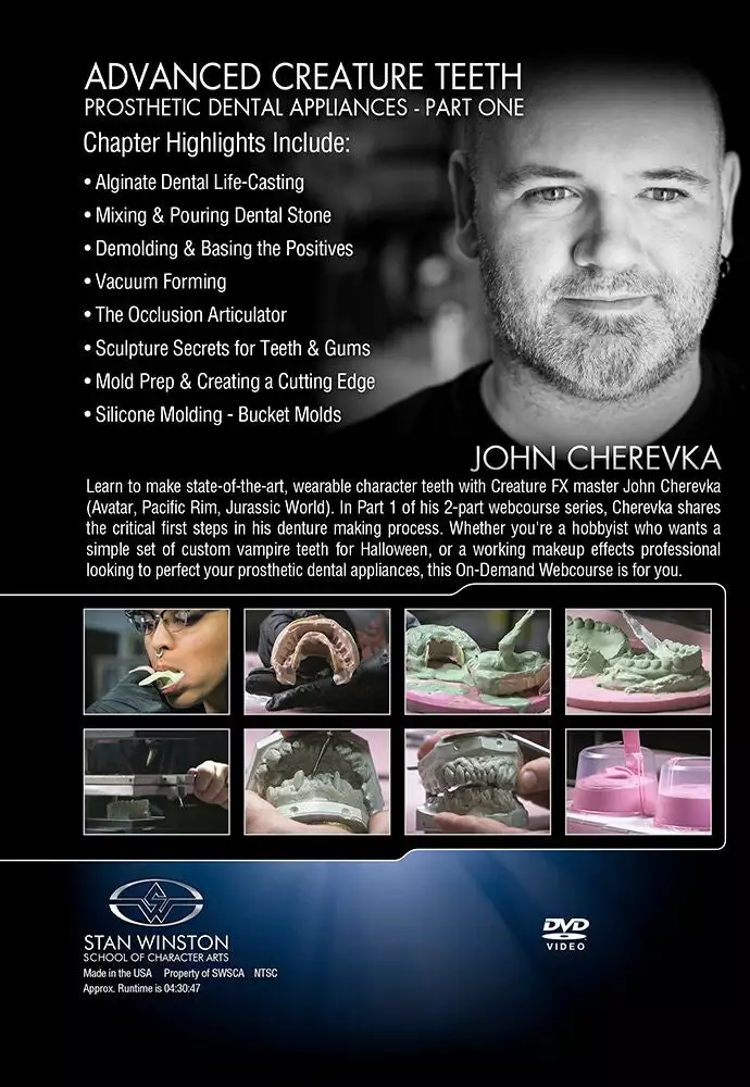 Stan Winston Studio Advanced Creature Teeth Prosthetic Dental Appliances (DVD) Kits & Tools 2 Stan Winston Studio Advanced Creature Teeth Prosthetic Dental Appliances (DVD) Kits & Tools