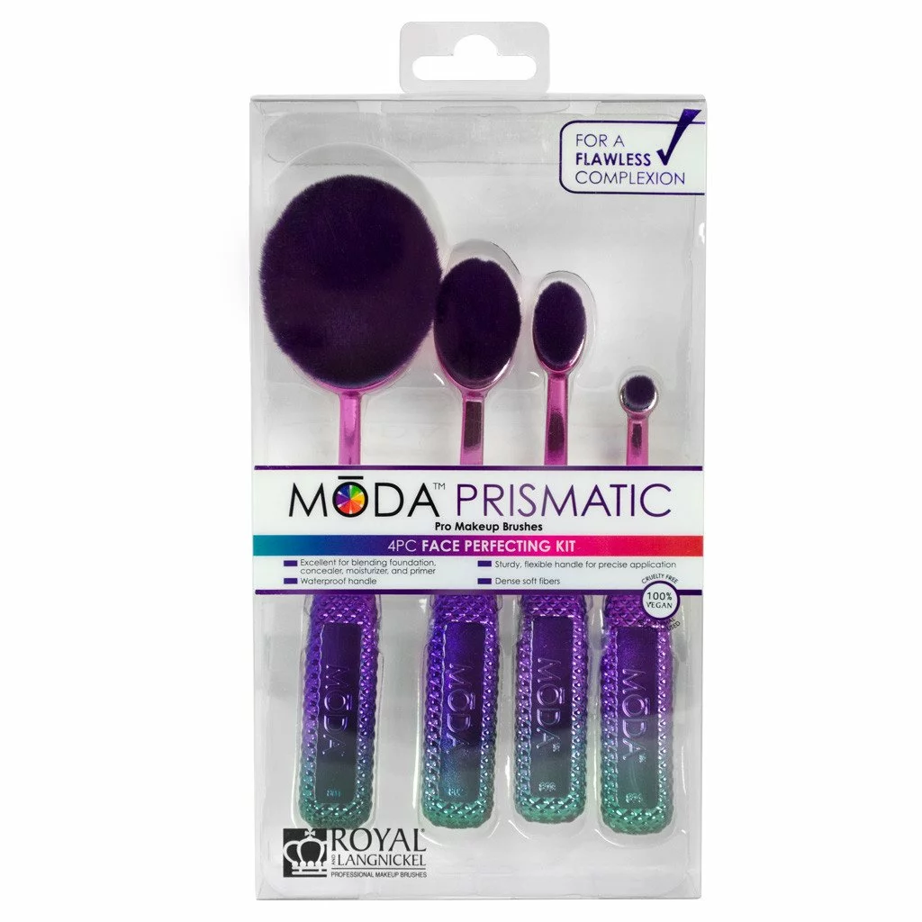 Kits & Tools Royal And Langnickel MODA Prismatic 4pc Face Perfecting Kit 2 Kits & Tools Royal And Langnickel MODA Prismatic 4pc Face Perfecting Kit