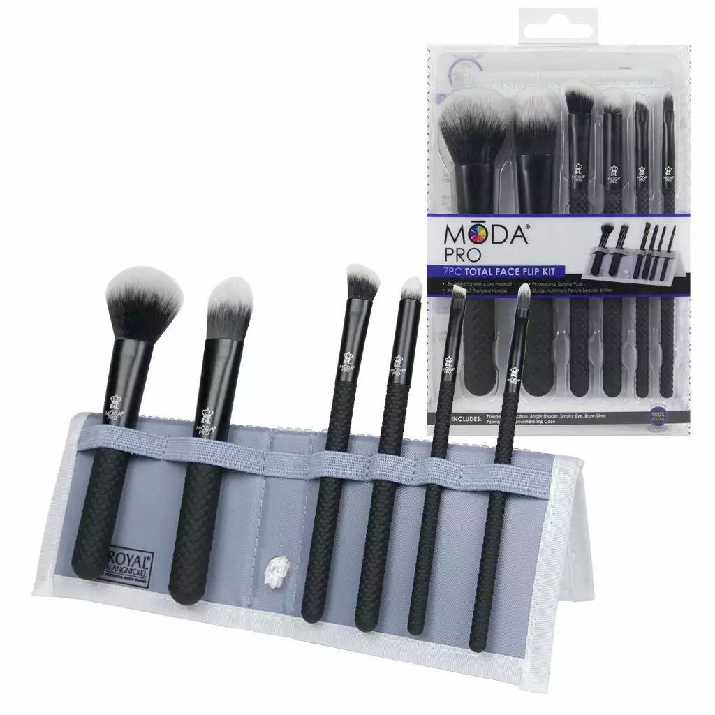 Royal And Langnickel MODA Pro 7pc Total Face Flip Kit Kits & Tools 1 Royal And Langnickel MODA Pro 7pc Total Face Flip Kit Kits & Tools