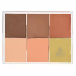 MAQ Pro Maqpro 6-color Fard Creme Foundation Palette Face