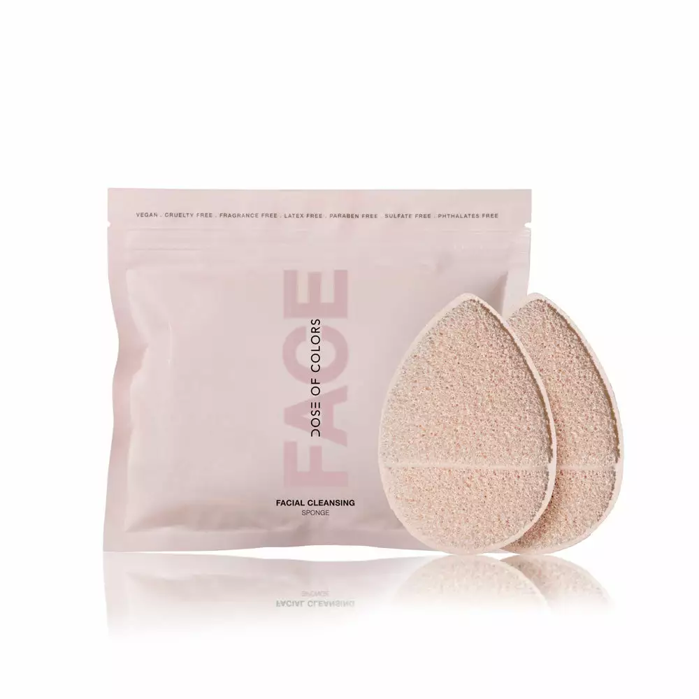 Dose Of Colors Facial Cleansing Sponge (2-Pack) 1 Dose Of Colors Facial Cleansing Sponge (2-Pack)
