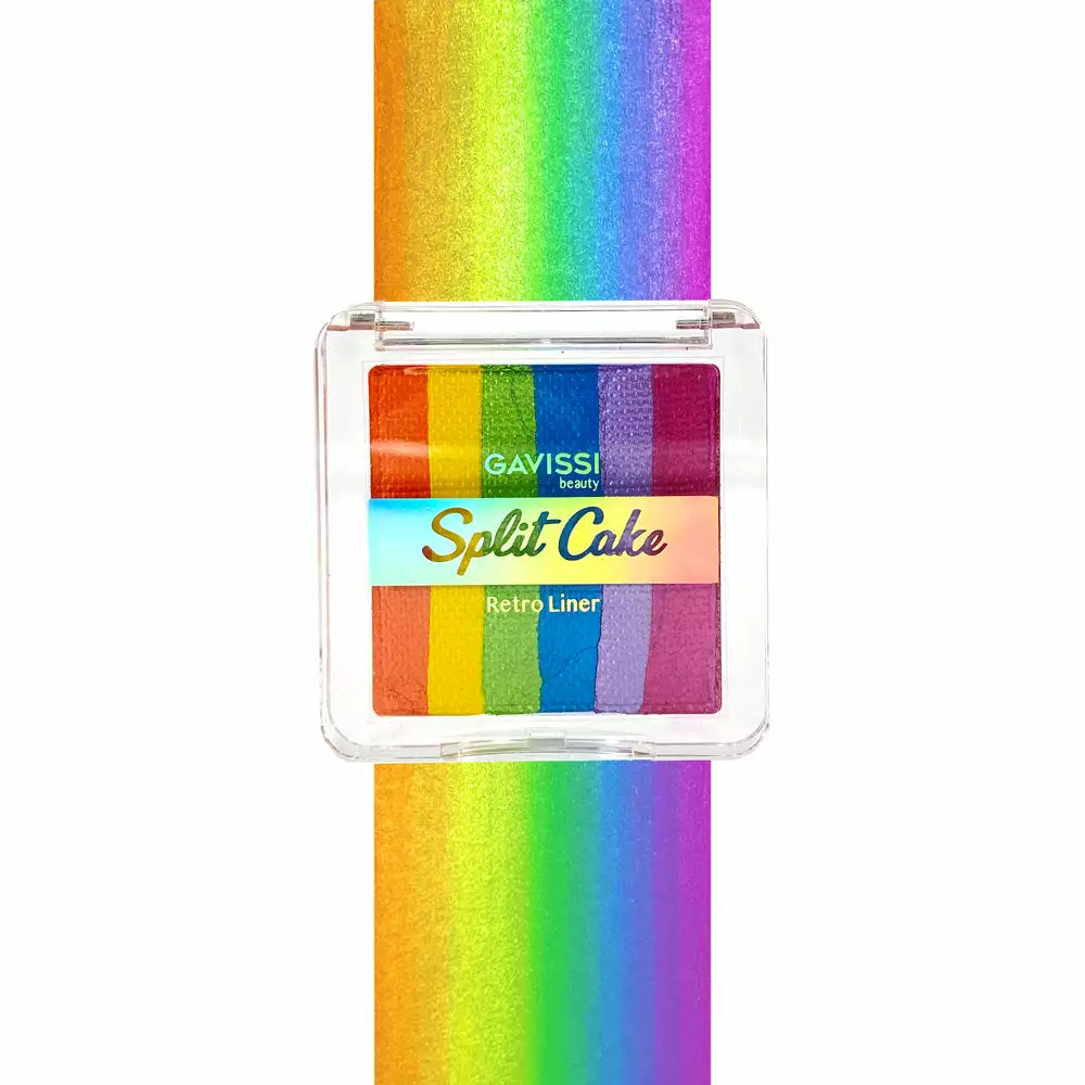 Gavissi Chrome Rainbow 6 Color Split Liner 4 Gavissi Chrome Rainbow 6 Color Split Liner