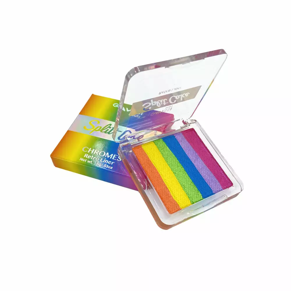 Gavissi Chrome Rainbow 6 Color Split Liner 1 Gavissi Chrome Rainbow 6 Color Split Liner