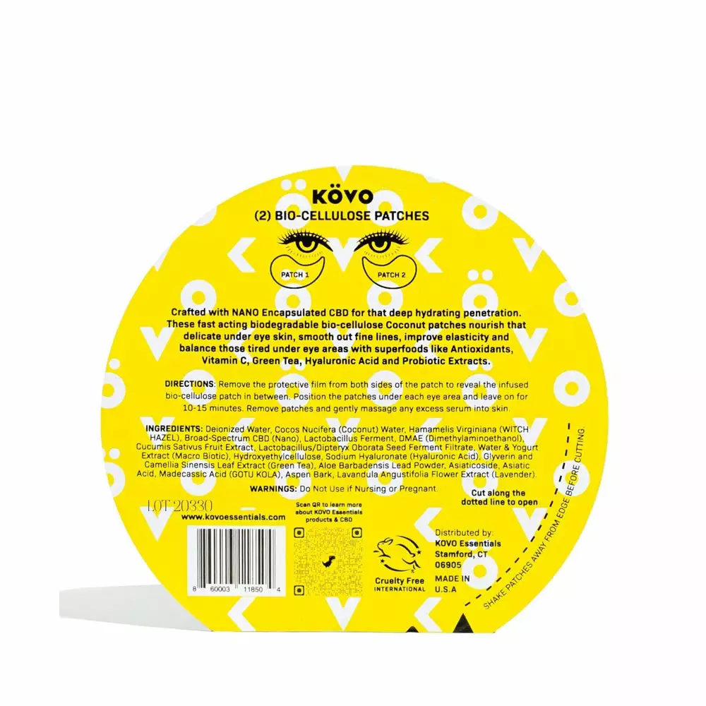 KOVO Bio-Cellulose Undereye Patches 2 KOVO Bio-Cellulose Undereye Patches