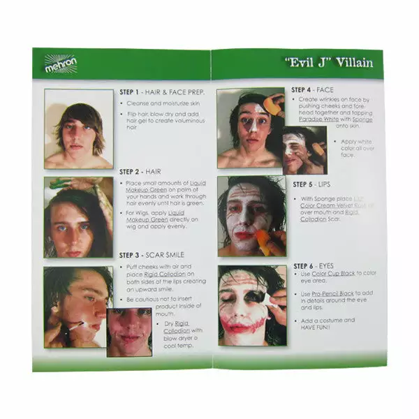 Mehron Evil J Villain Character Kit 3 Mehron Evil J Villain Character Kit