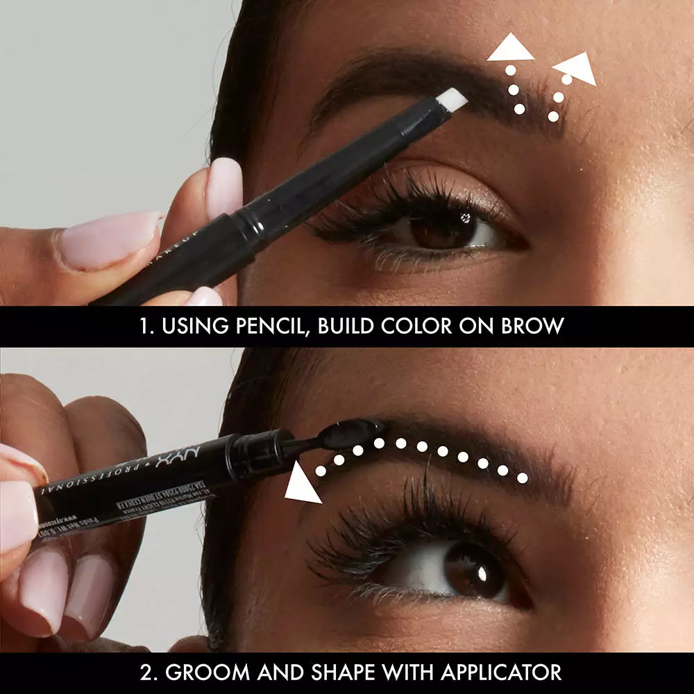 NYX Fill & Fluff Clear Brow Pomade Pencil Eyes 2 NYX Fill & Fluff Clear Brow Pomade Pencil Eyes
