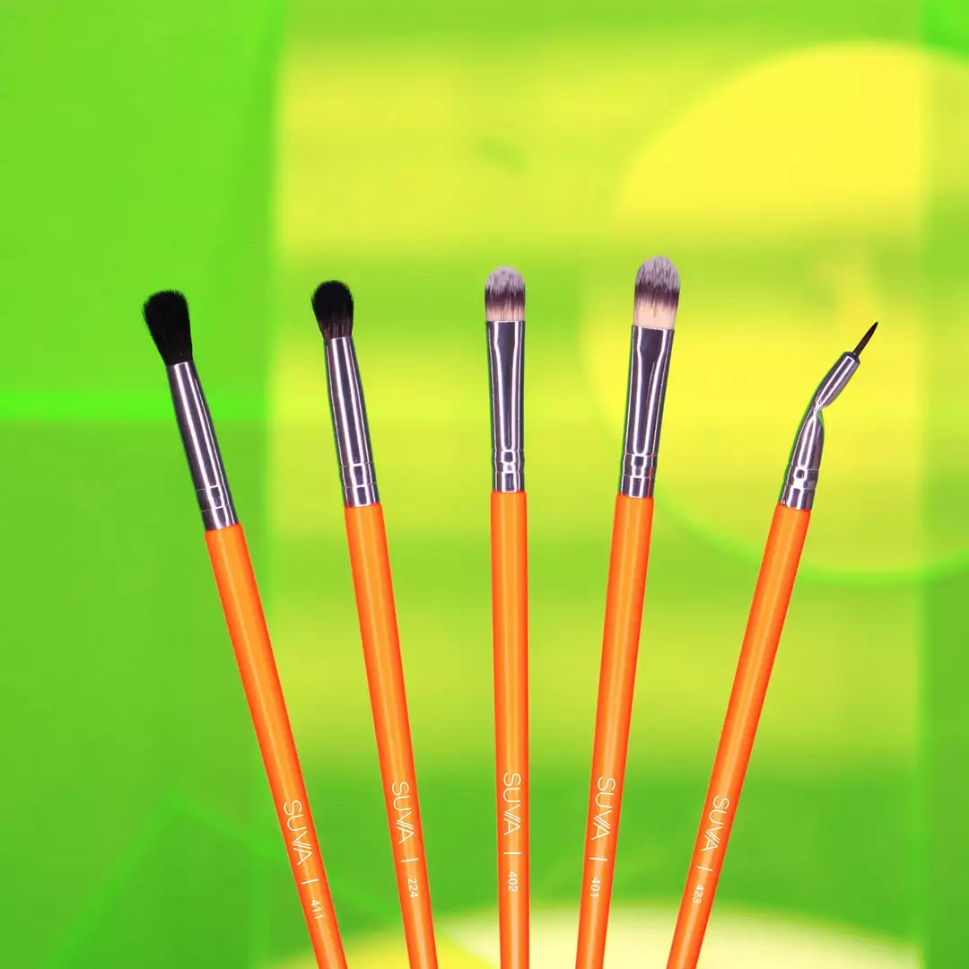 SUVA Beauty Neon Brush Set (10 Eye Brushes) Kits & Tools 3 SUVA Beauty Neon Brush Set (10 Eye Brushes) Kits & Tools