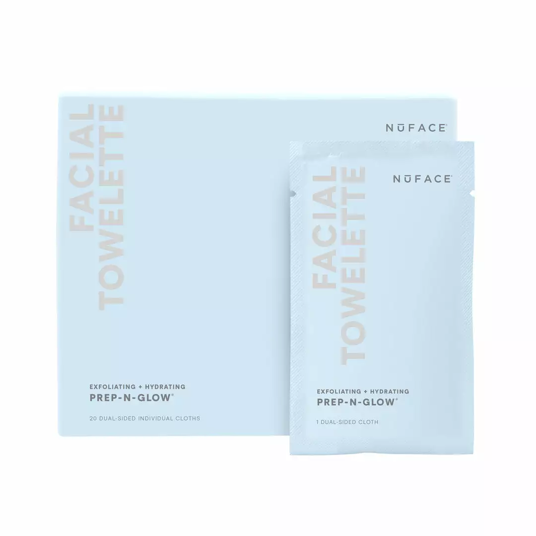 NuFACE Prep-N-Glow Cleanse + Exfoliation Cloths (20pk) 1 NuFACE Prep-N-Glow Cleanse + Exfoliation Cloths (20pk)