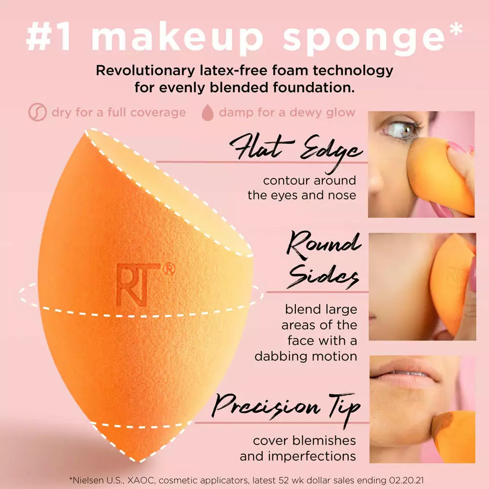 Real Techniques - 2 Pack Miracle Complexion Sponge 2 Real Techniques - 2 Pack Miracle Complexion Sponge