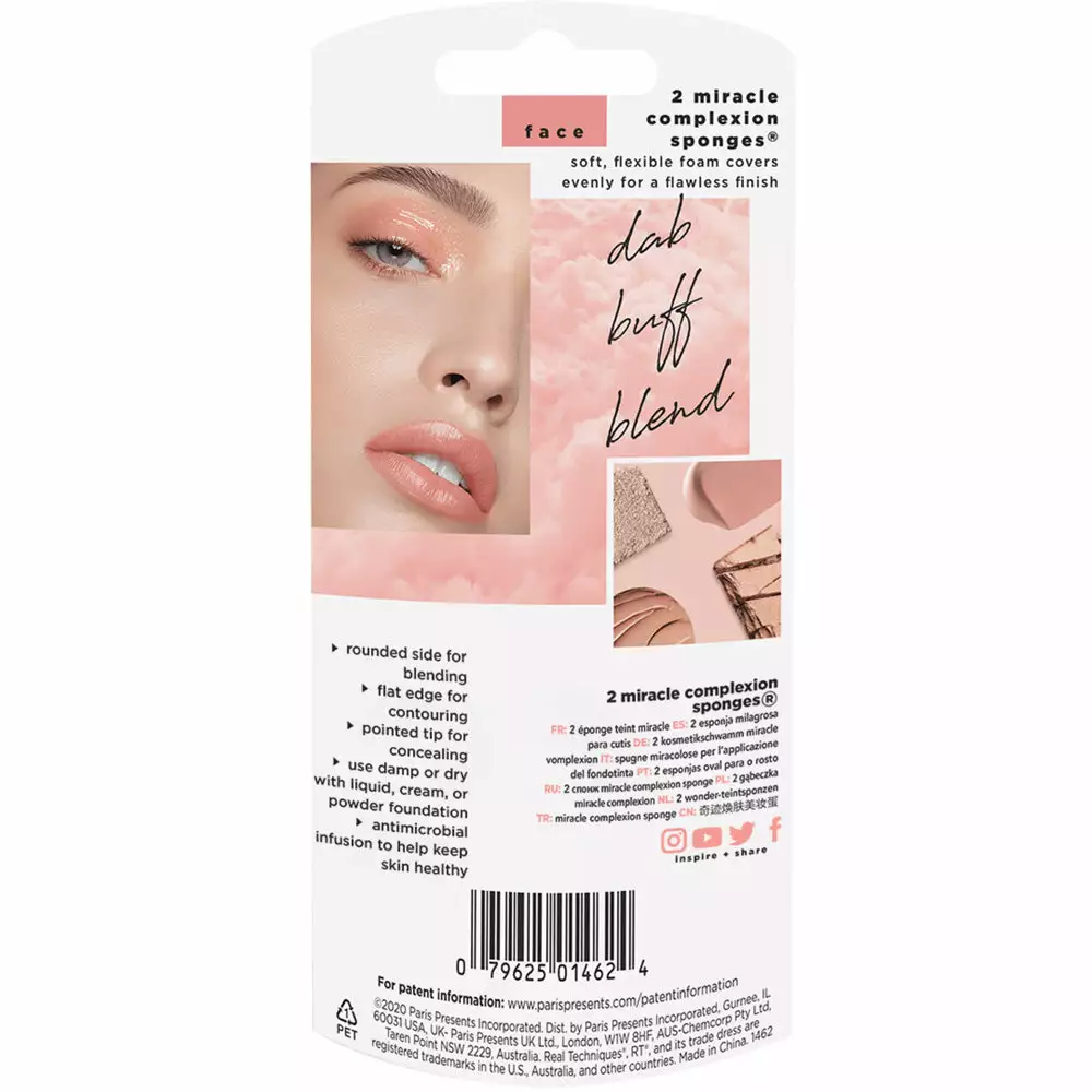 Real Techniques - 2 Pack Miracle Complexion Sponge 5 Real Techniques - 2 Pack Miracle Complexion Sponge