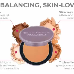 True + Luscious Sheer Halo Velvet Matte Oil Control Pressed Powder New 14 True + Luscious Sheer Halo Velvet Matte Oil Control Pressed Powder New