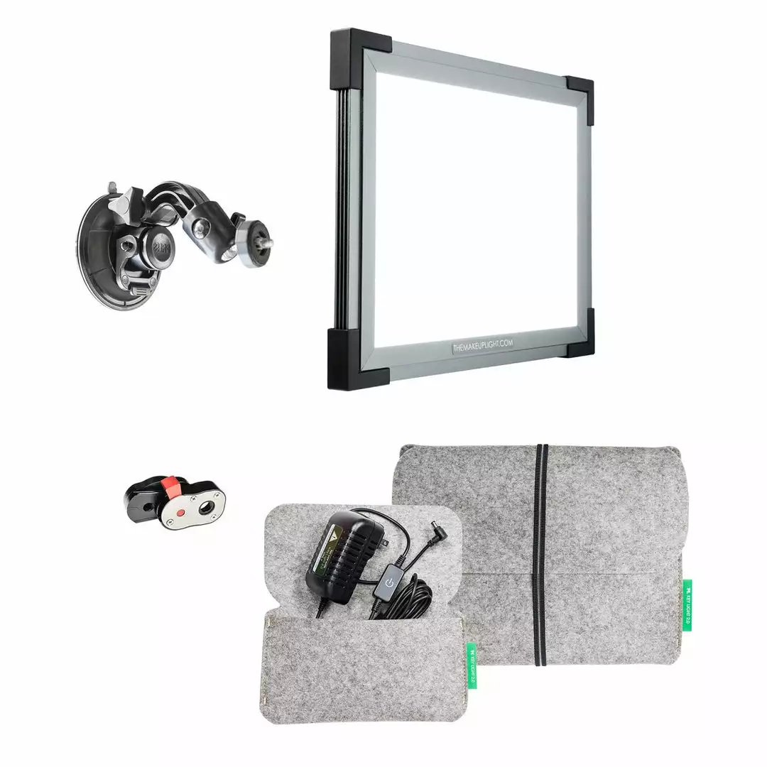 The Makeup Light Key Light 2.0 Starter Kit With Suction Mount 1 The Makeup Light Key Light 2.0 Starter Kit With Suction Mount