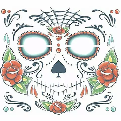 Special FX Tinsley Transfers Costume Face Kit - Sugar Skull 1 Special FX Tinsley Transfers Costume Face Kit - Sugar Skull