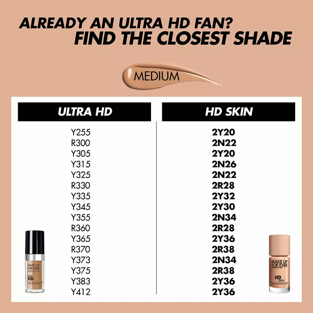 Make Up For Ever HD Skin Foundation 30ml New 10 Make Up For Ever HD Skin Foundation 30ml New