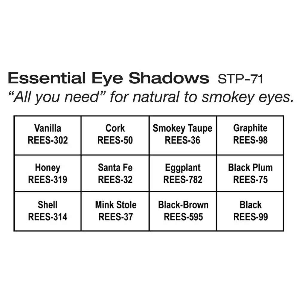 Ben Nye Studio Color Essential Eye Shadow Palette (STP-71) 2 Ben Nye Studio Color Essential Eye Shadow Palette (STP-71)