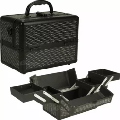 Kits & Tools Just Case 4-Tiers Expandable Trays Makeup Case - Black Krystal (C0211KLAB)