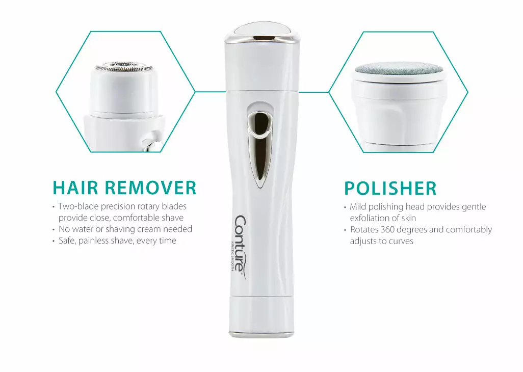 Conture Kinetic Smooth Hair Remover & Skin Polisher 2 Conture Kinetic Smooth Hair Remover & Skin Polisher