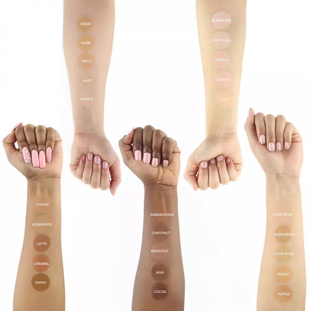 Temptu Perfect Canvas Hydra Lock Airbrush Foundation 6-pack Tan Deep 4 Temptu Perfect Canvas Hydra Lock Airbrush Foundation 6-pack Tan Deep