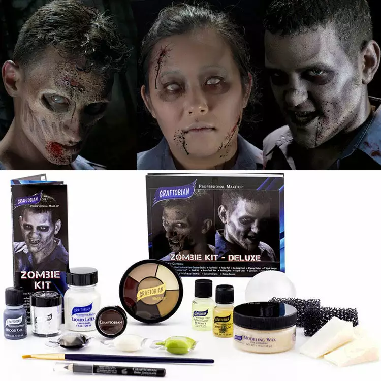 Graftobian Deluxe Zombie Makeup Kit 3 Graftobian Deluxe Zombie Makeup Kit