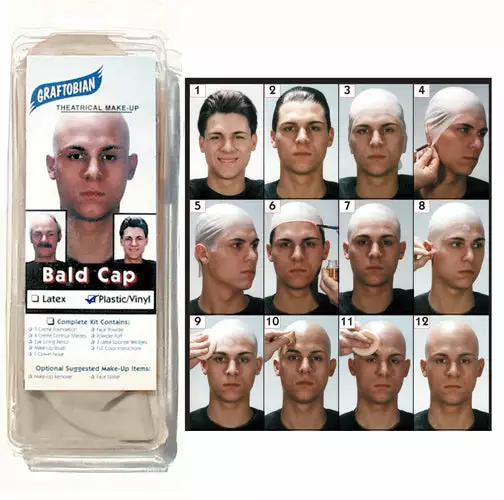 Graftobian Plastic/Vinyl Hybrid Bald Cap (99707) 2 Graftobian Plastic/Vinyl Hybrid Bald Cap (99707)