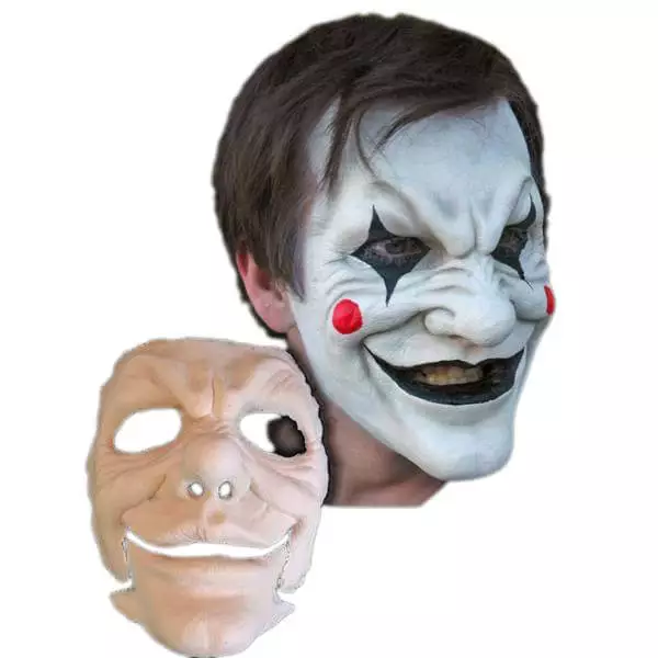 Stage Frights Foam Latex Prosthetic The Jester Mask 1 Stage Frights Foam Latex Prosthetic The Jester Mask