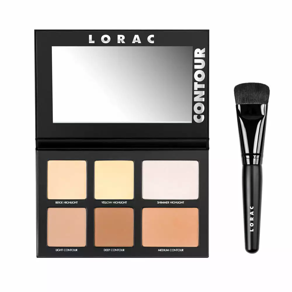 LORAC PRO Contour Palette & Pro Contour Brush Face 1 LORAC PRO Contour Palette & Pro Contour Brush Face