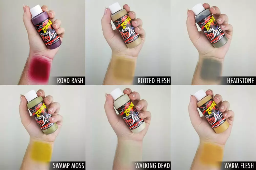 ProAiir Hybrid Waterproof Makeup Zombie 1 Kit Face 2 ProAiir Hybrid Waterproof Makeup Zombie 1 Kit Face