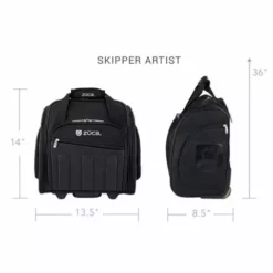 Zuca Black Skipper Artist Bag