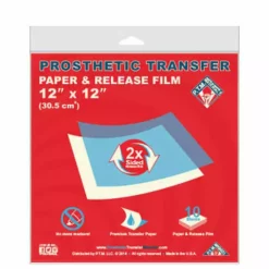 Prosthetic Transfer Material P.T.M. Transfer Paper And Release Film 12" X 12"